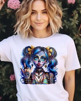 Tricou femei – Punk Sugar Skull Girl