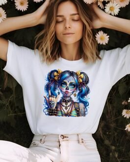 Tricou femei – Punk Sugar Skull Girl