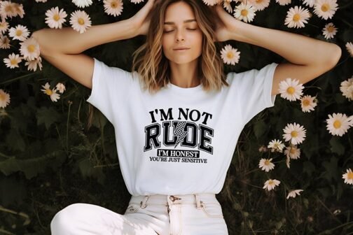 Tricou femei - Im Not Rude - imagine 2