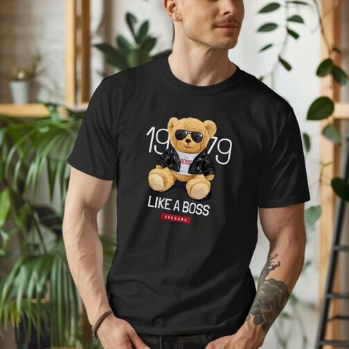 Tricou Barbati Cu Urs 1979 Like A Boss