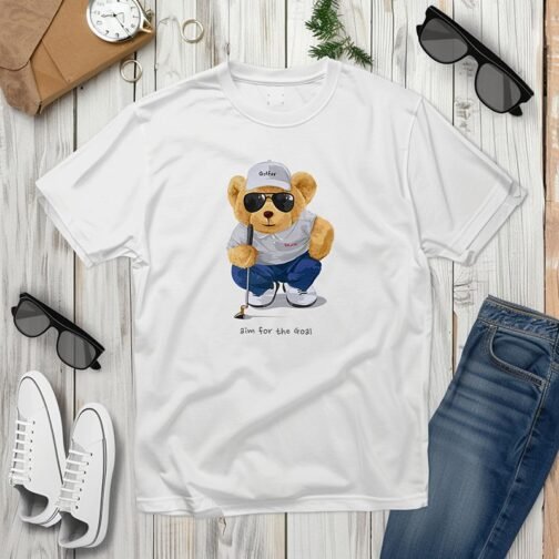 Tricou Barbati Cu Urs - Aim For The Goal - imagine 3