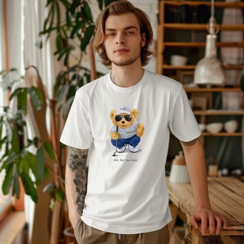 Tricou Barbati Cu Urs - Aim For The Goal