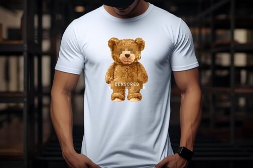 Tricou Barbati Cu Urs - Censored - imagine 2