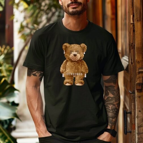 Tricou Barbati Cu Urs - Censored - imagine 3