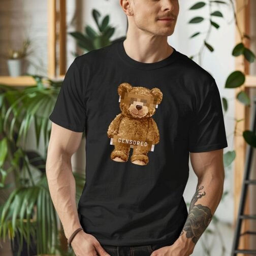 Tricou Barbati Cu Urs - Censored
