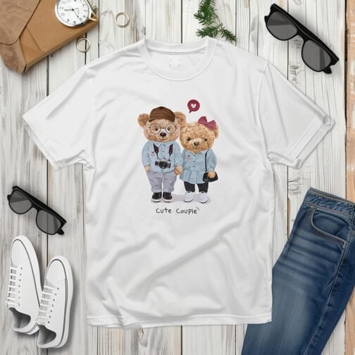 Tricou Barbati Cu Urs - Cute Cuple - imagine 3
