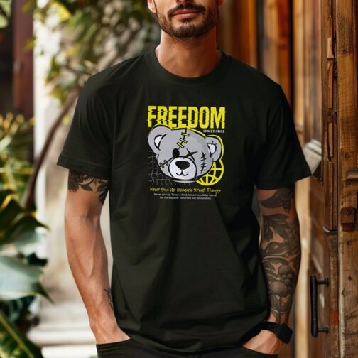 Tricou Barbati Cu Urs - Freedom Street Style - imagine 2