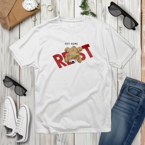 Tricou Barbati Cu Urs - Get Some Rest - imagine 3