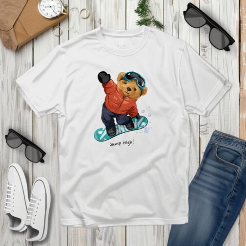 Tricou Barbati Cu Urs - Jump High! - imagine 3
