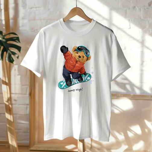 Tricou Barbati Cu Urs - Jump High! - imagine 2