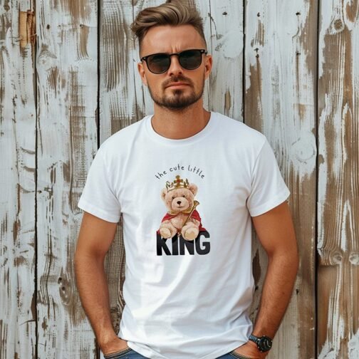 Tricou Barbati Cu Urs - King - imagine 2