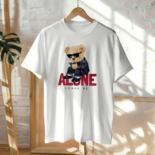 Tricou Barbati Cu Urs - Leave Me Alone - imagine 2
