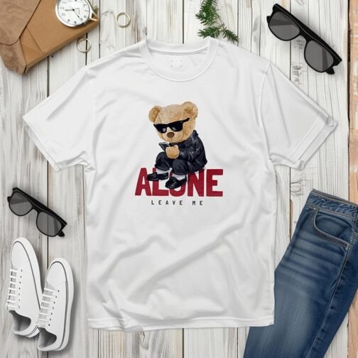 Tricou Barbati Cu Urs - Leave Me Alone - imagine 3