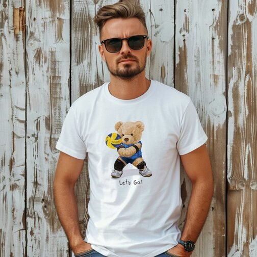 Tricou Barbati Cu Urs - Let's Go! - imagine 2