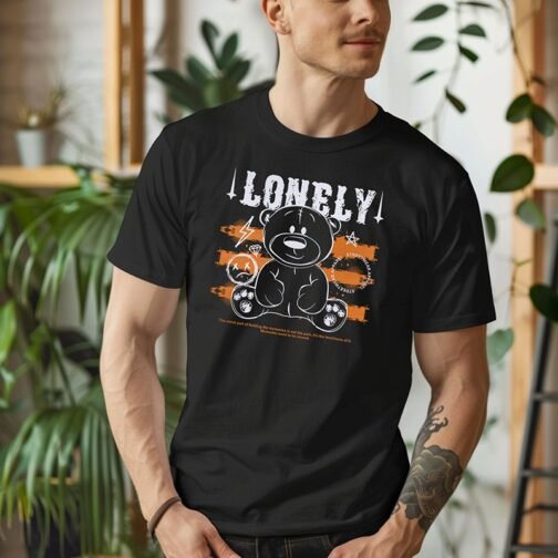 Tricou Barbati Cu Urs - Lonely
