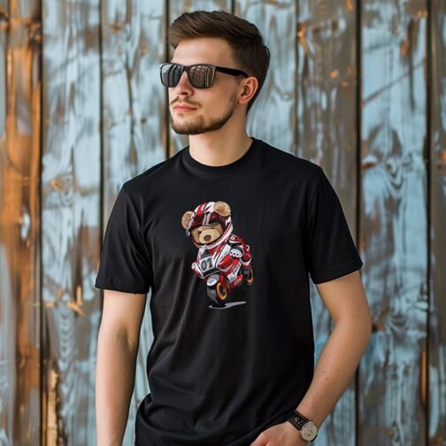 Tricou Barbati Cu Urs - Race - imagine 6