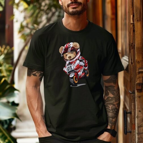 Tricou Barbati Cu Urs - Race - imagine 4