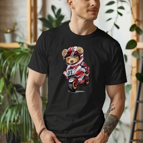 Tricou Barbati Cu Urs - Race - imagine 2