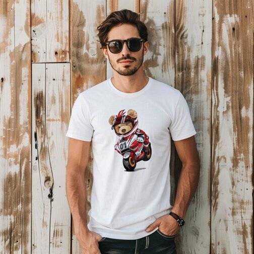 Tricou Barbati Cu Urs - Race - imagine 3