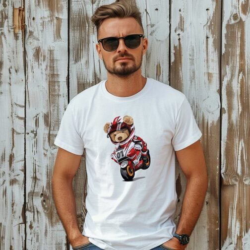 Tricou Barbati Cu Urs - Race - imagine 5