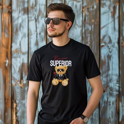 Tricou Barbati Cu Urs - Romance Superior - imagine 2