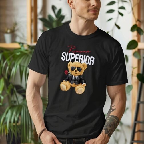 Tricou Barbati Cu Urs - Romance Superior