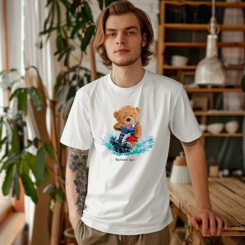 Tricou Barbati Cu Urs - Splash Up