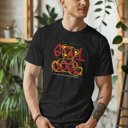 Tricou Barbati Cu Urs - Stay Cool