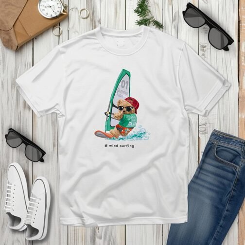 Tricou Barbati Cu Urs - Wind Surfing - imagine 3