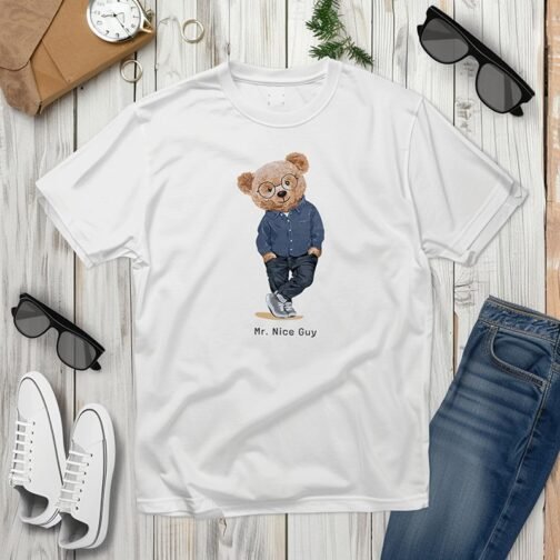 Tricou Barbati cu Urs - Mr Nice Guy - imagine 3