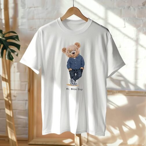 Tricou Barbati cu Urs - Mr Nice Guy - imagine 2