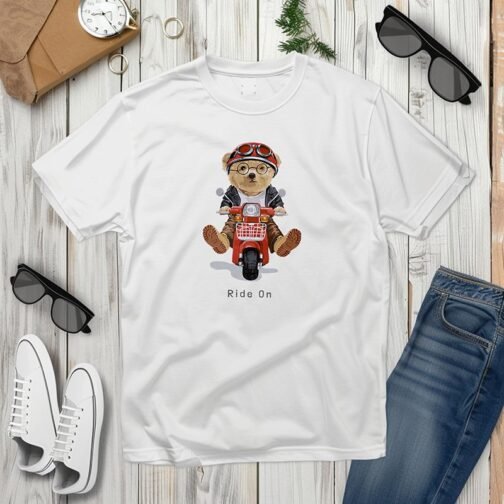 Tricou Barbati cu Urs - Ride On - imagine 3