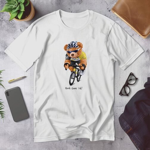 Tricou barbat cu Urs Get Over It! - imagine 3