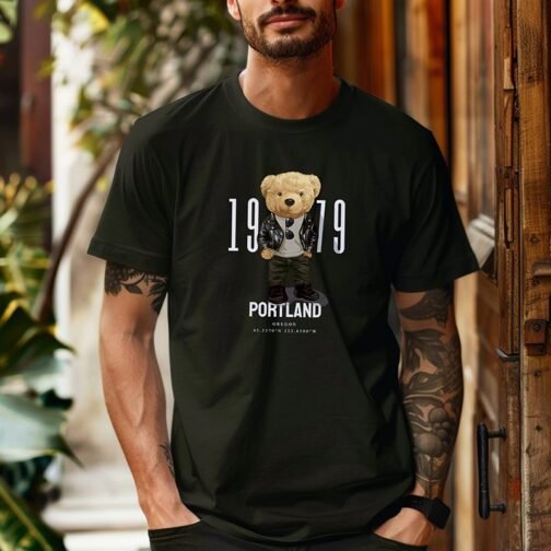 Tricou Bărbați - Portland 1979 cu Urs - imagine 2