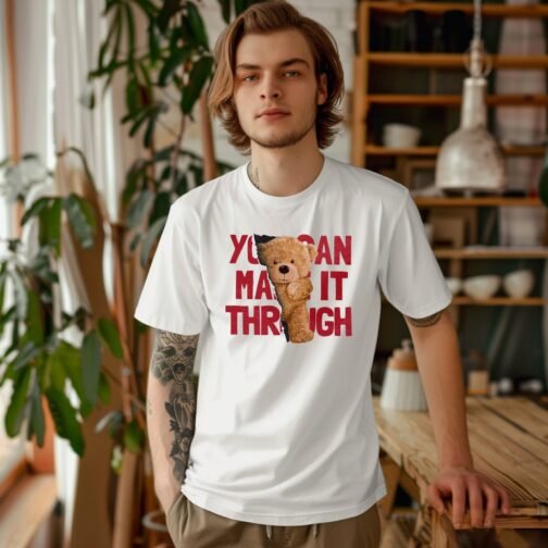 Tricou Bărbați "You Can Make It Through" – Cu Urs - imagine 2