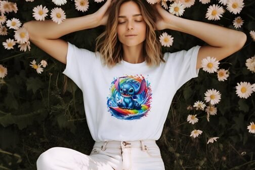 Tricou femei - Stitch Aloha Vibes - imagine 2