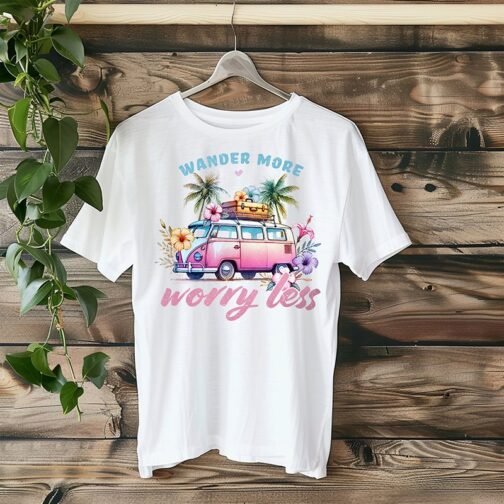 Tricou femei - Wander More Worry Less - imagine 2