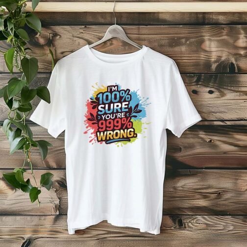 Tricou Femei - 100% Sure You re 999% Wrong - imagine 4