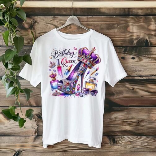 Tricou Femei - Birthday Glitter Birthday Queen - imagine 4