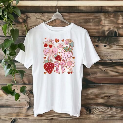 Tricou Femei - Boho Strawberry Coquette - imagine 4