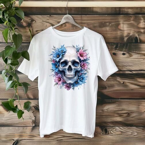 Tricou Femei - Floral Skull - imagine 4