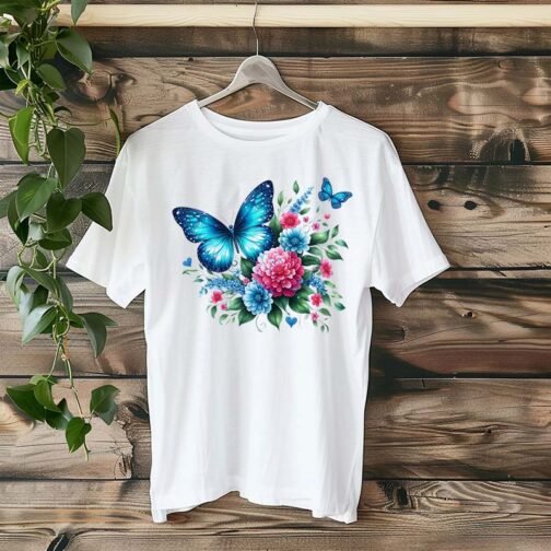 Tricou Femei - Flower Butterfly - imagine 4