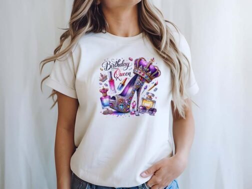 Tricou Femei - Birthday Glitter Birthday Queen - imagine 3