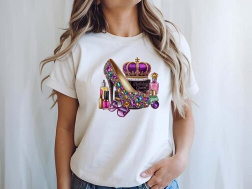 Tricou Femei - Birthday Glitter Queen - imagine 3
