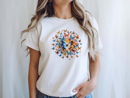 Tricou Femei - Butterfly Swarm - imagine 3