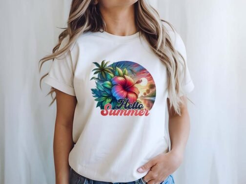 Tricou Femei - Hello Summer Flower - imagine 3