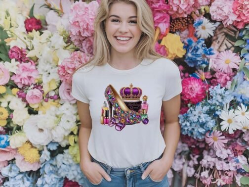 Tricou Femei - Birthday Glitter Queen - imagine 2