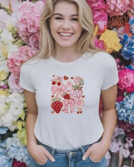 Tricou Femei – Boho Strawberry Coquette