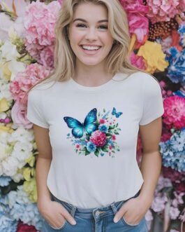 Tricou Femei – Flower Butterfly