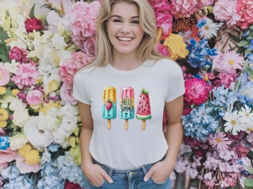 Tricou Femei - Hello Summer Ice Cream - imagine 2